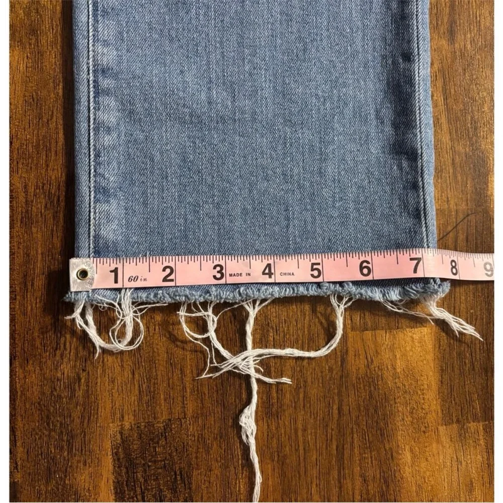 Joe’s Jeans Women’s 28 x 27 Straight‎ Crop Blue Cotton Denim Raw Hem